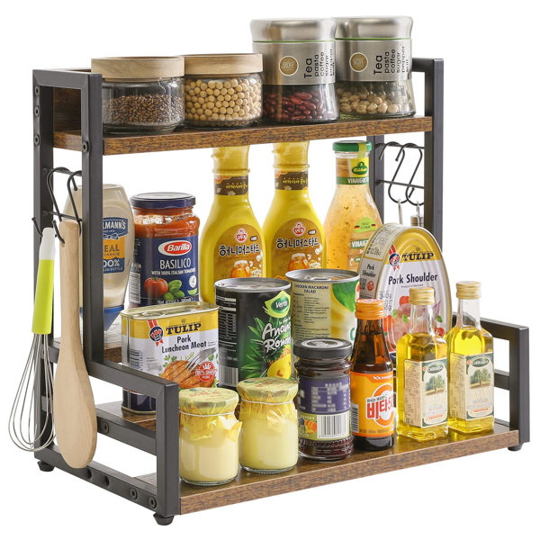 Williston 4Tier Spice Rack With Stepped Design, Standing Kitchen